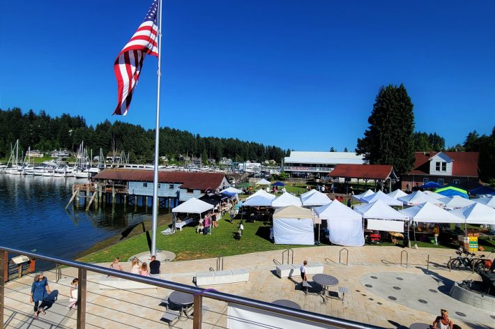 Beautiful view at Gig Harbor Farmers Market